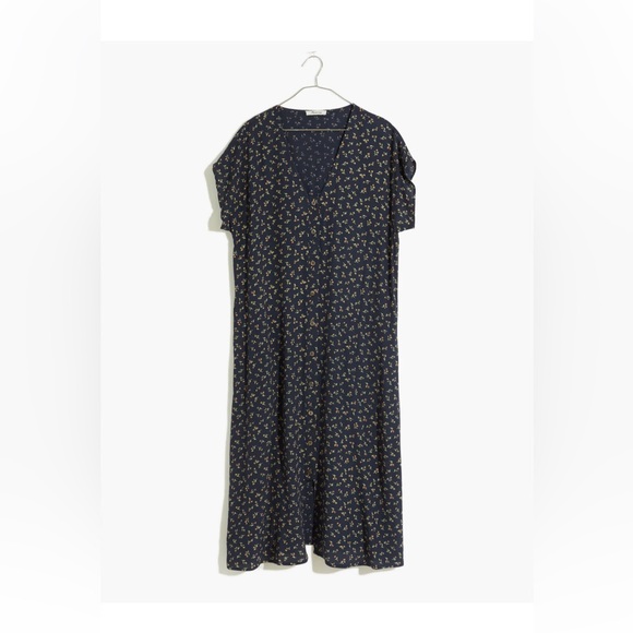 Madewell Easy Midi Dress in Spring Fling - Picture 4 of 8